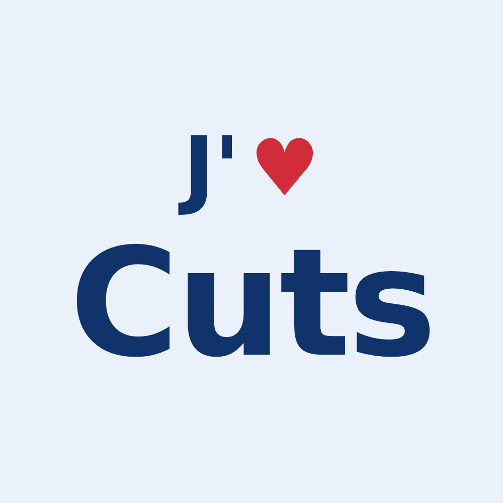 Sticker personnalisé Cuts — design J'aime Cuts