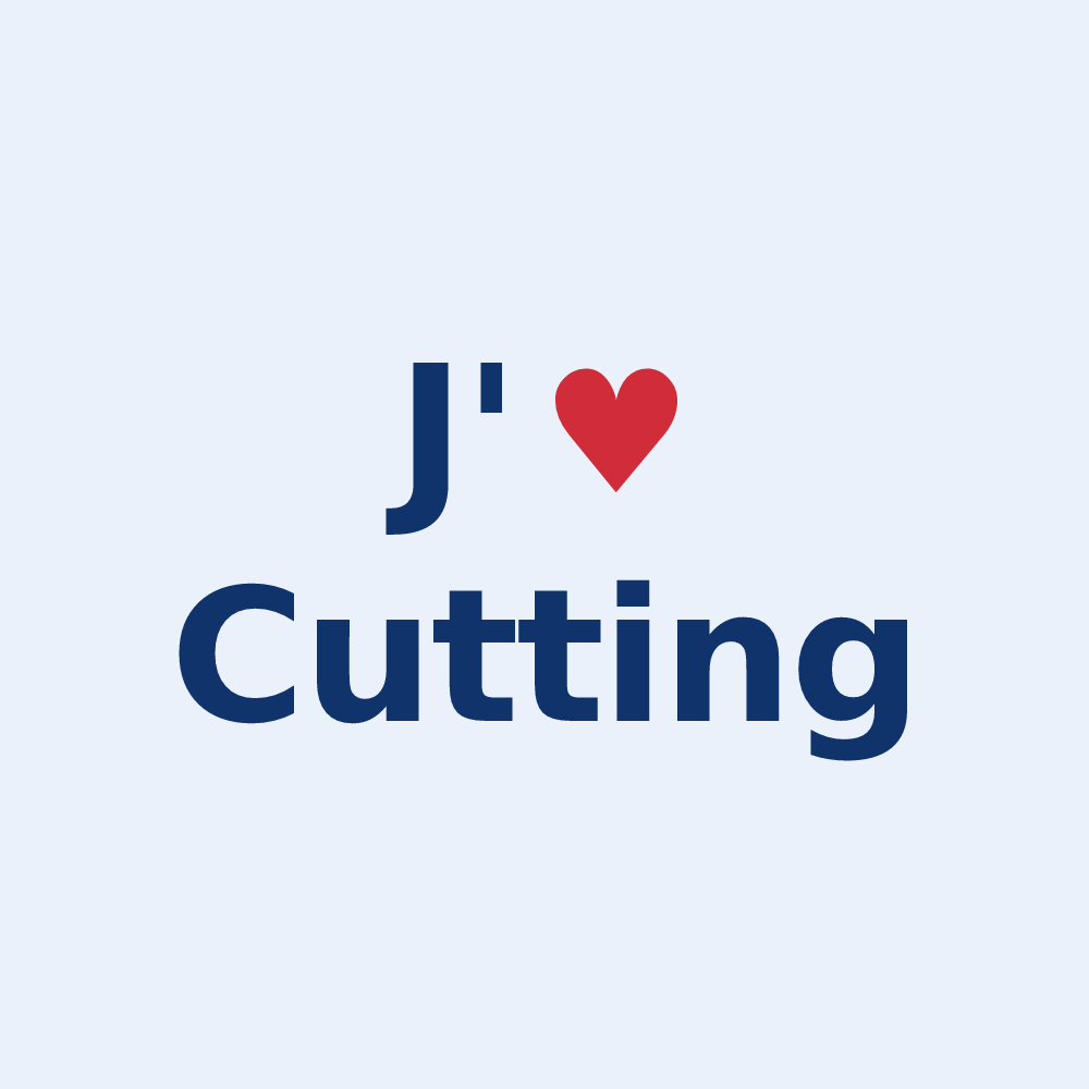 Sticker personnalisé Cutting — design J'aime Cutting