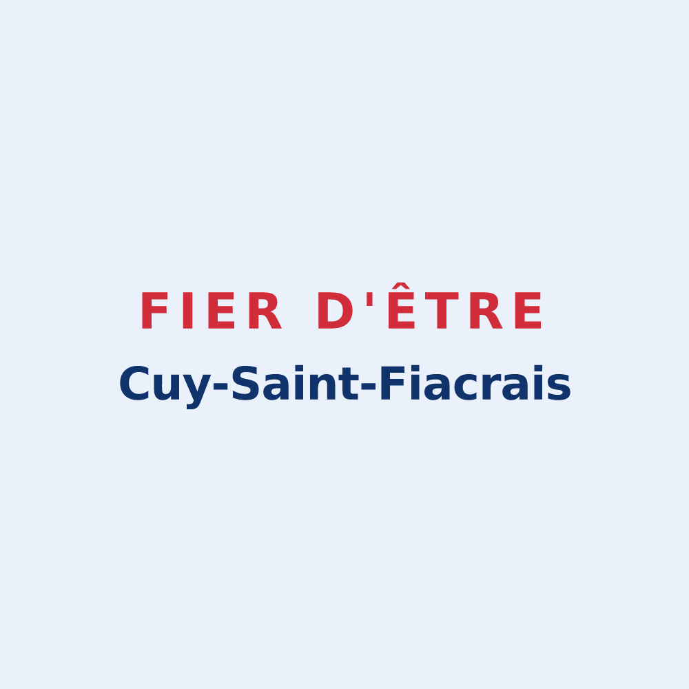 Sticker « Fier d'être Cuy-Saint-Fiacrais » — design pour Cuy-Saint-Fiacre