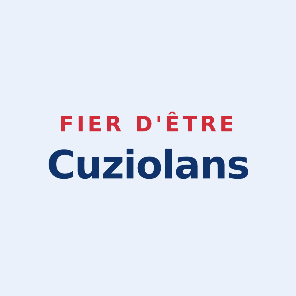 Sticker « Fier d'être Cuziolans » — design pour Cuzieu