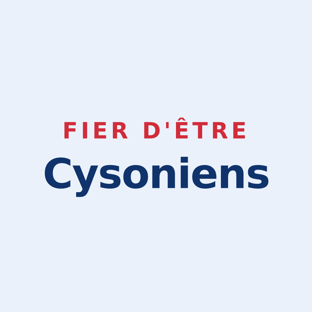 Sticker « Fier d'être Cysoniens » — design pour Cysoing