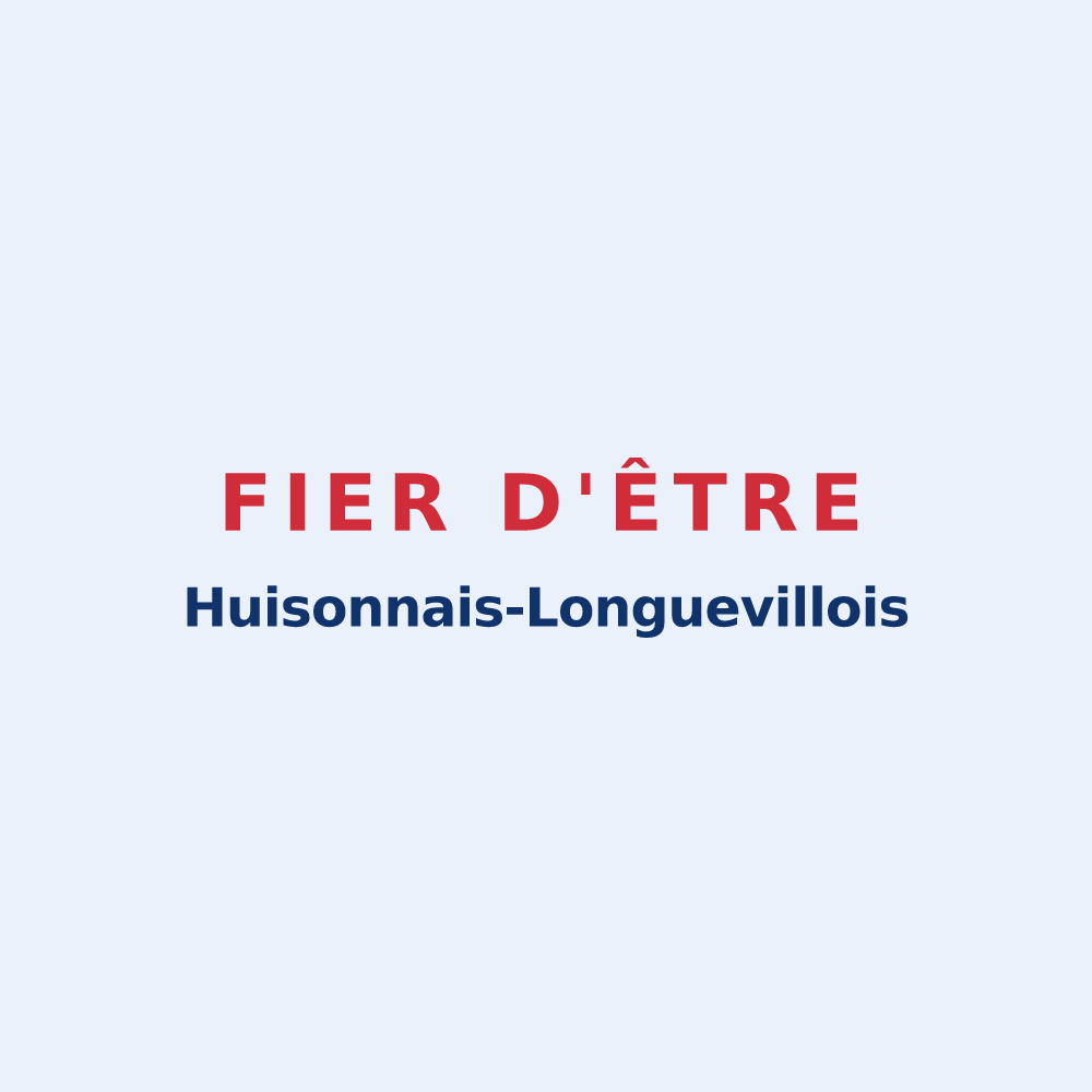 Sticker « Fier d'être Huisonnais-Longuevillois » — design pour D'Huison-Longueville