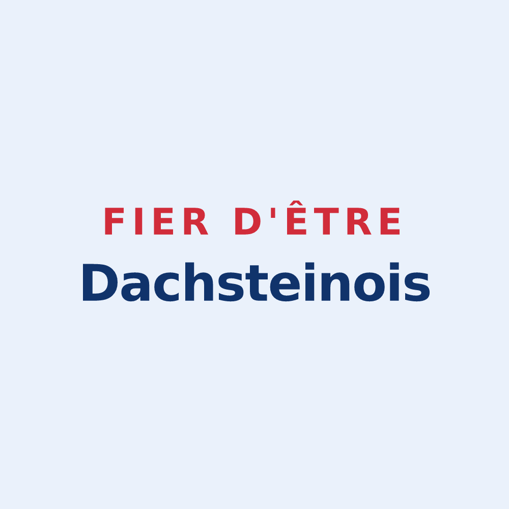 Sticker « Fier d'être Dachsteinois » — design pour Dachstein