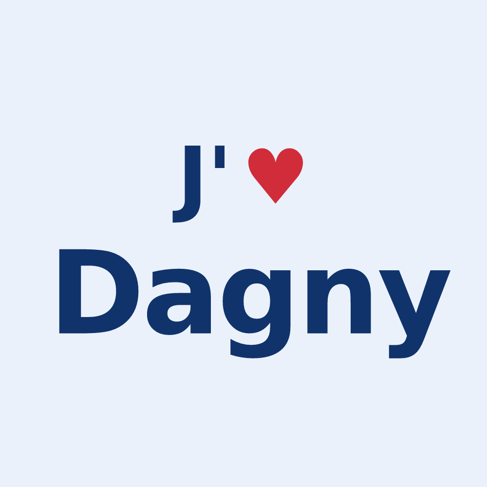 Sticker personnalisé Dagny — design J'aime Dagny