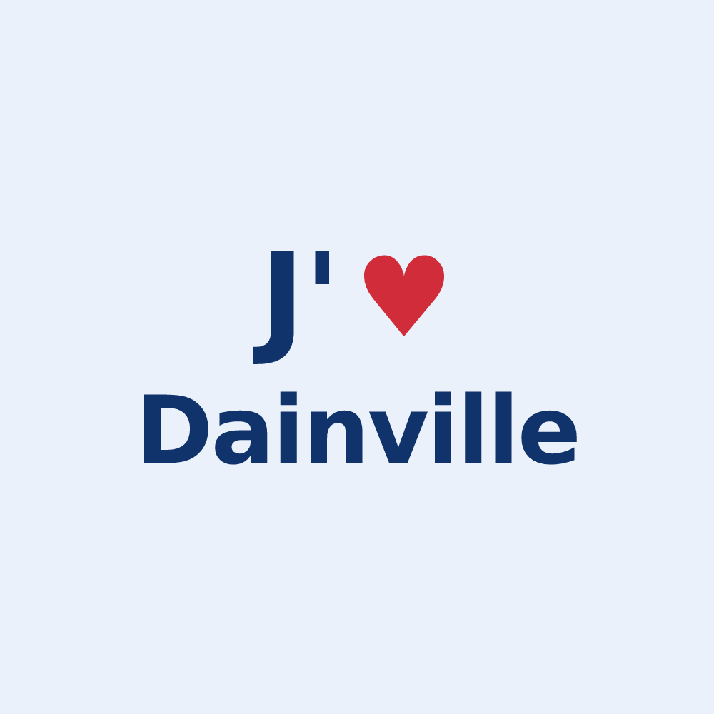 Sticker personnalisé Dainville — design J'aime Dainville