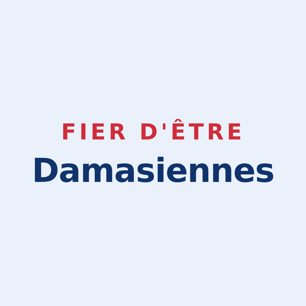 Sticker « Fier d'être Damasiennes » — design pour Damas-aux-Bois