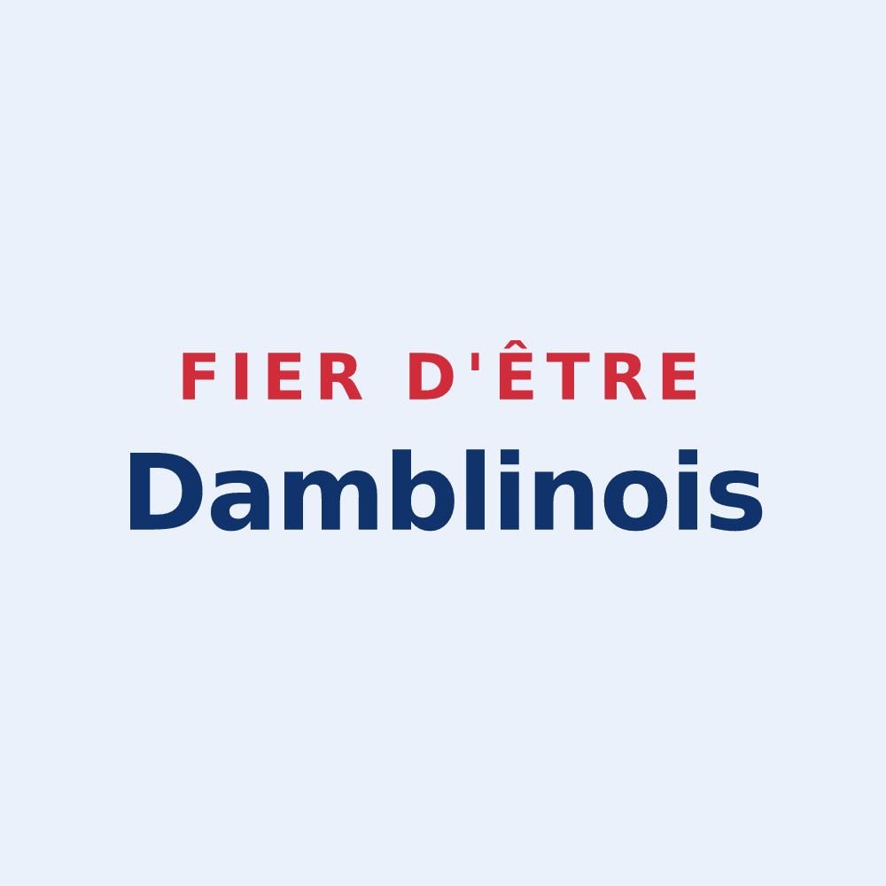 Sticker « Fier d'être Damblinois » — design pour Damblain