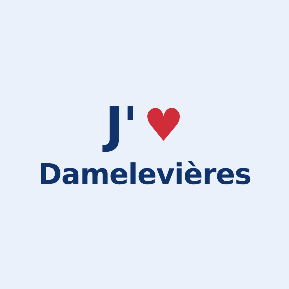 Sticker personnalisé Damelevières — design J'aime Damelevières