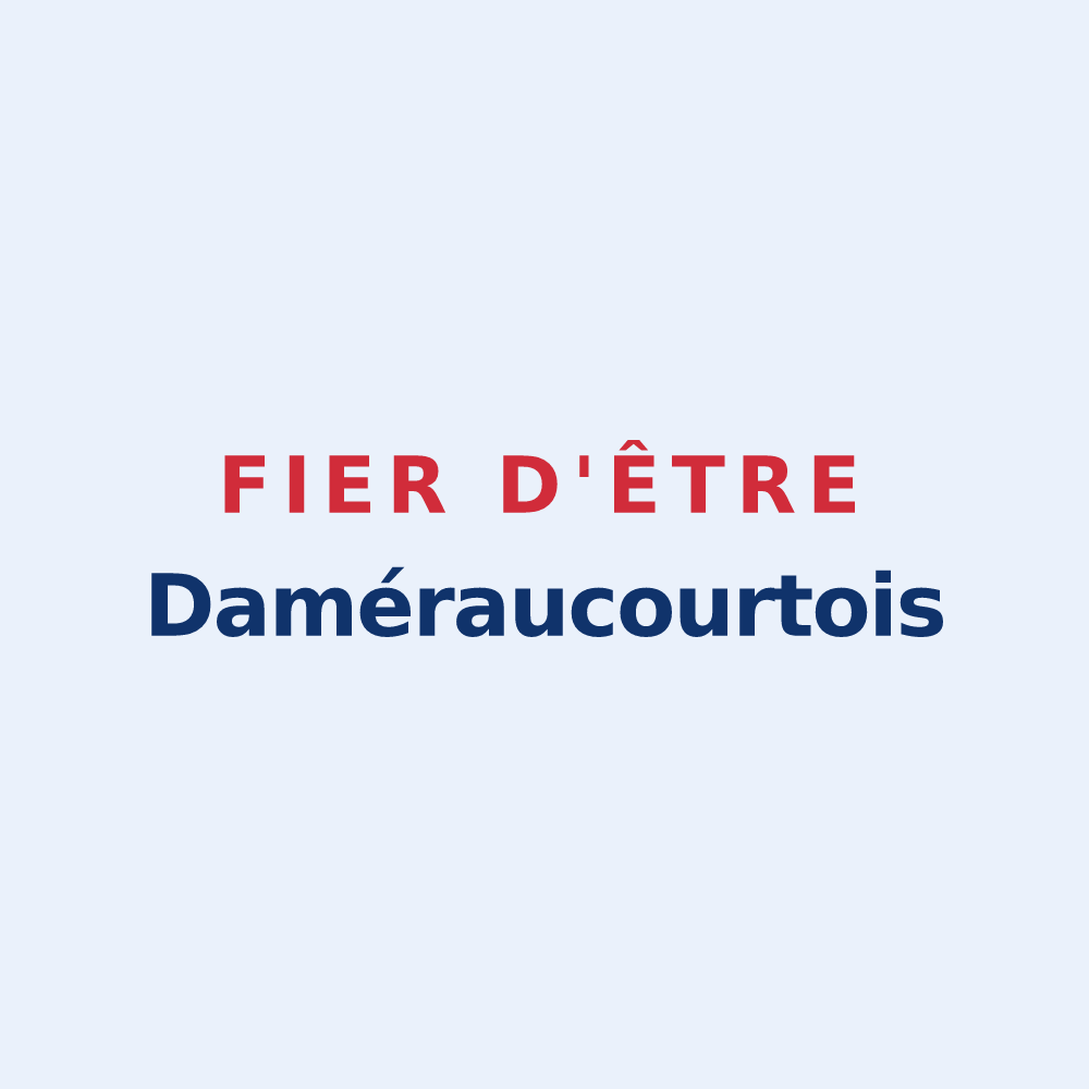 Sticker « Fier d'être Daméraucourtois » — design pour Daméraucourt