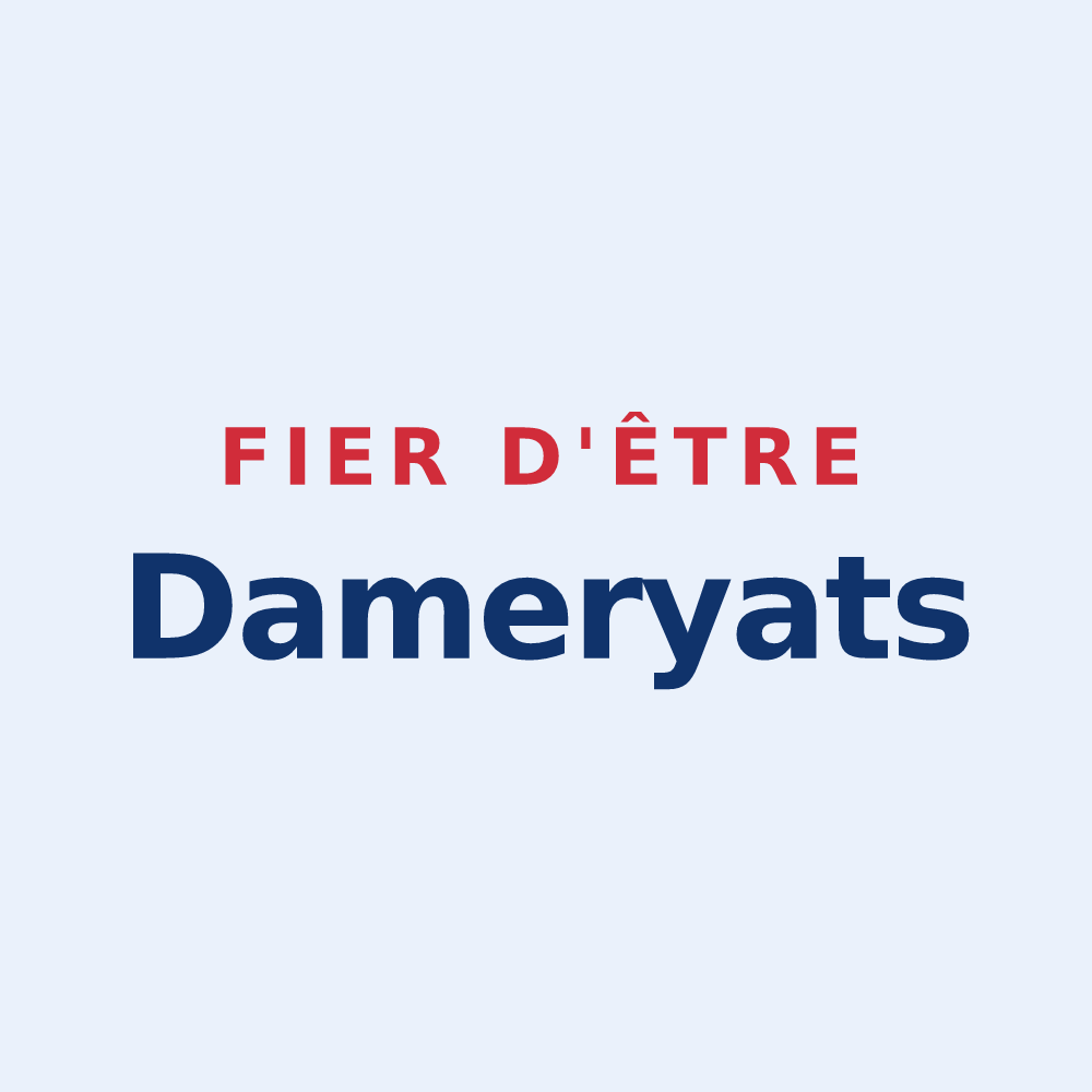 Sticker « Fier d'être Dameryats » — design pour Damery