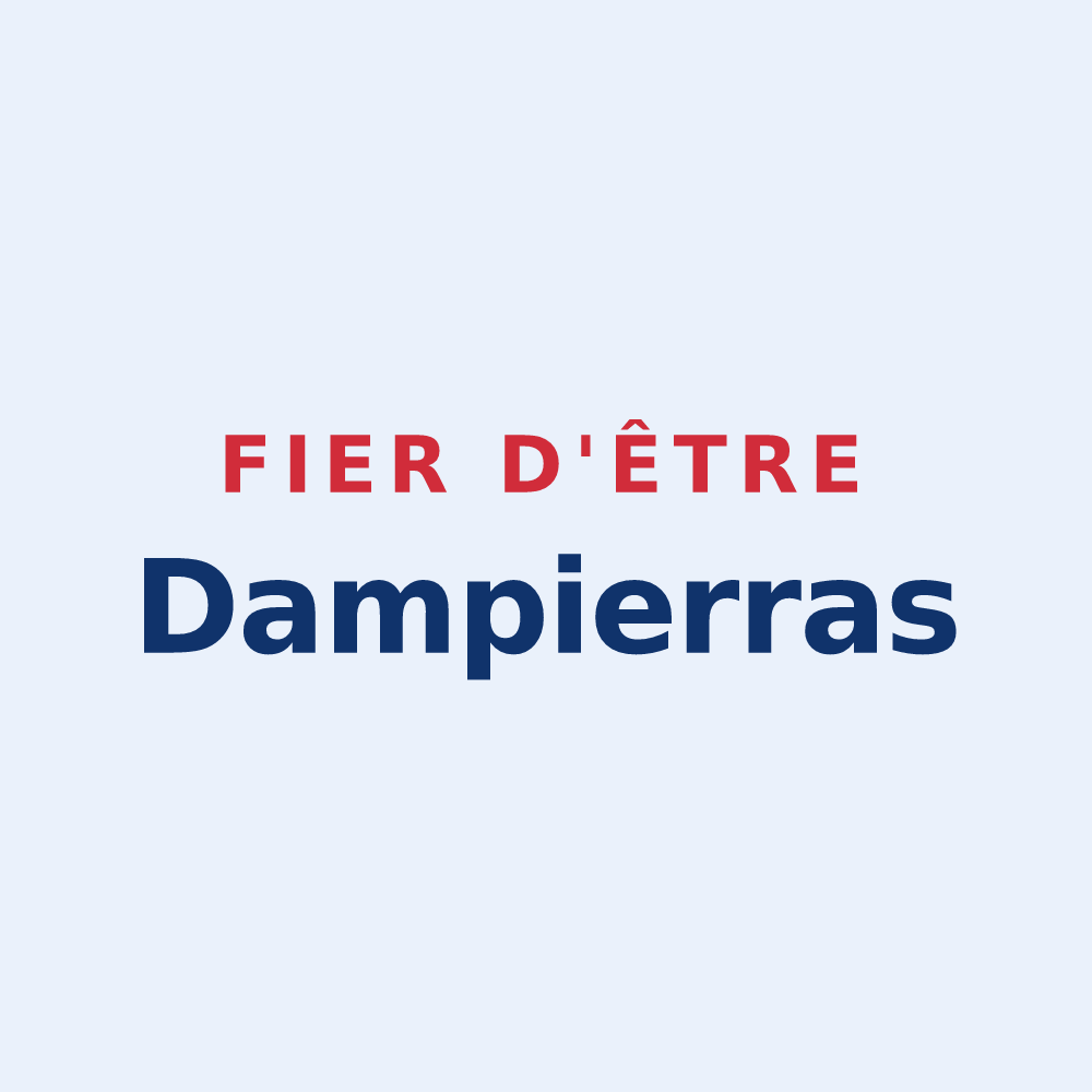 Sticker « Fier d'être Dampierras » — design pour Dampierre