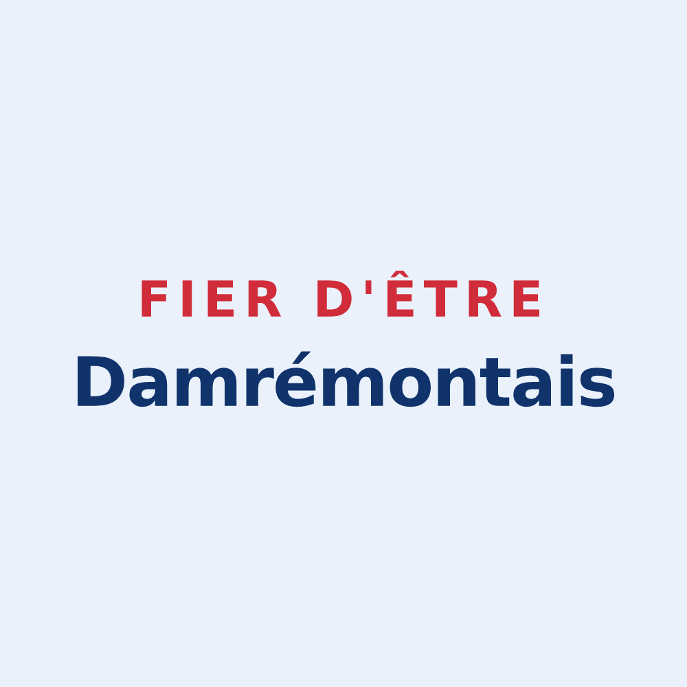 Sticker « Fier d'être Damrémontais » — design pour Damrémont