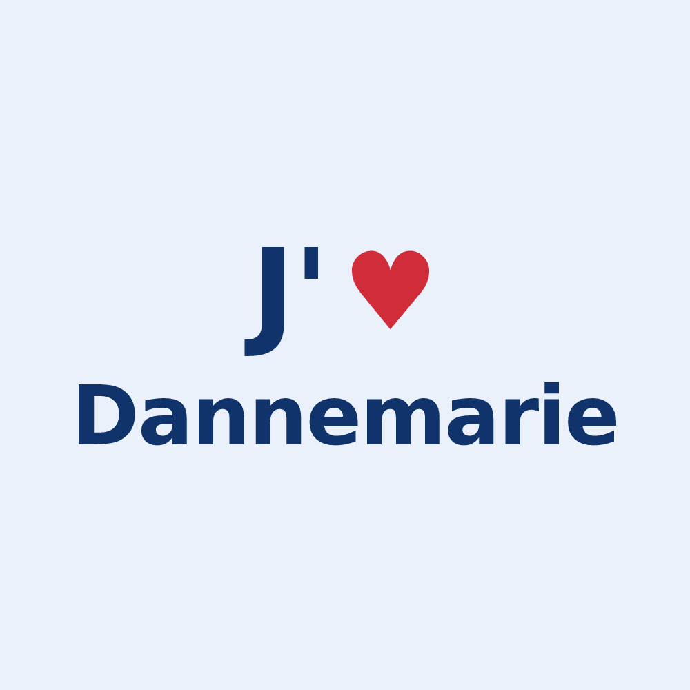 Sticker personnalisé Dannemarie — design J'aime Dannemarie