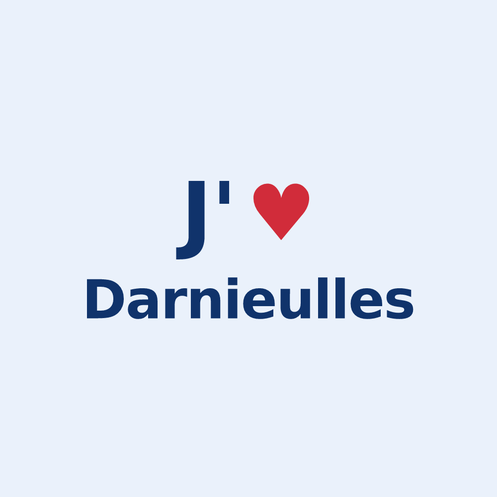 Sticker personnalisé Darnieulles — design J'aime Darnieulles