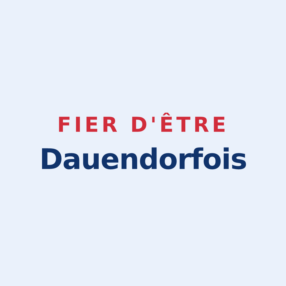 Sticker « Fier d'être Dauendorfois » — design pour Dauendorf