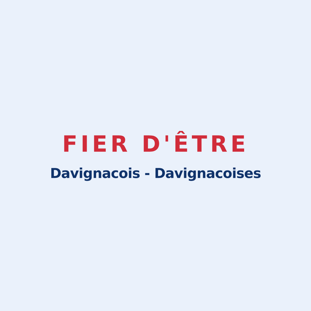 Sticker « Fier d'être Davignacois - Davignacoises » — design pour Davignac