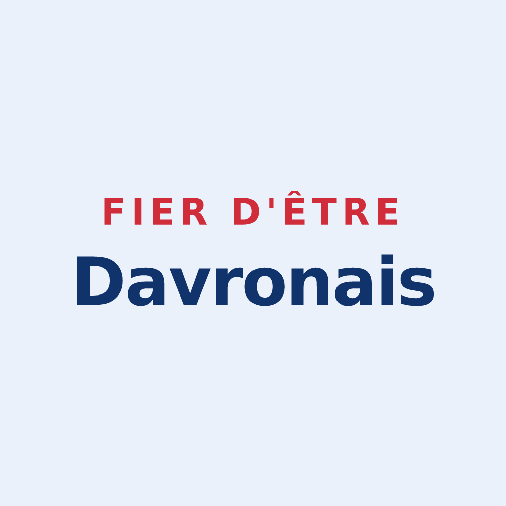 Sticker « Fier d'être Davronais » — design pour Davron