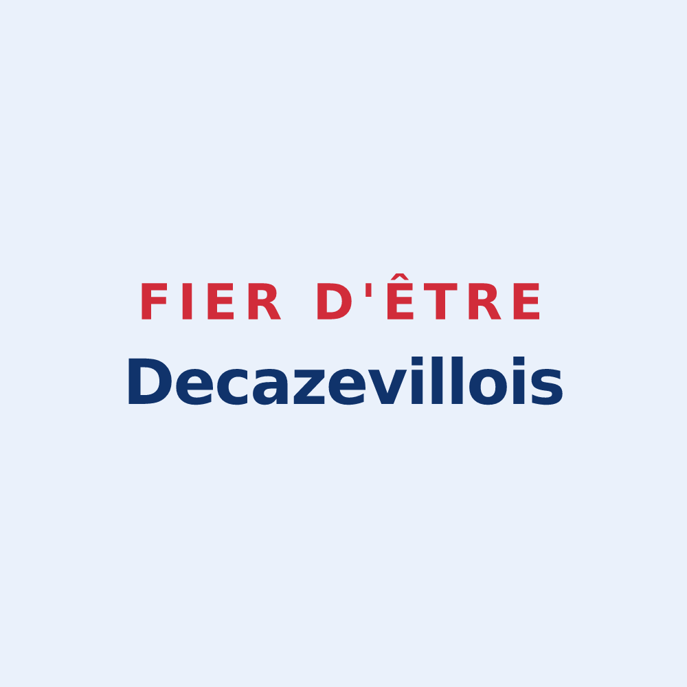 Sticker « Fier d'être Decazevillois » — design pour Decazeville