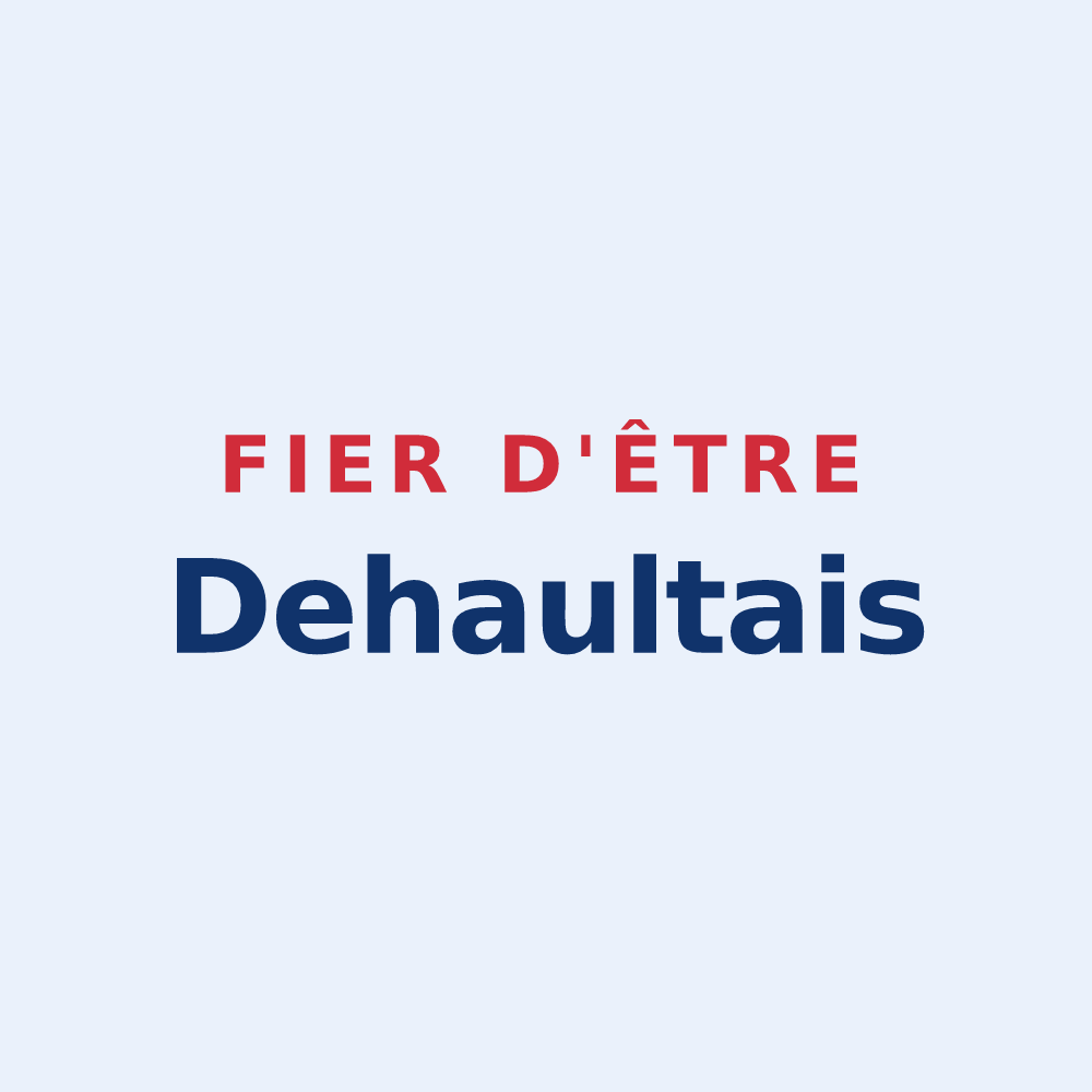 Sticker « Fier d'être Dehaultais » — design pour Dehault