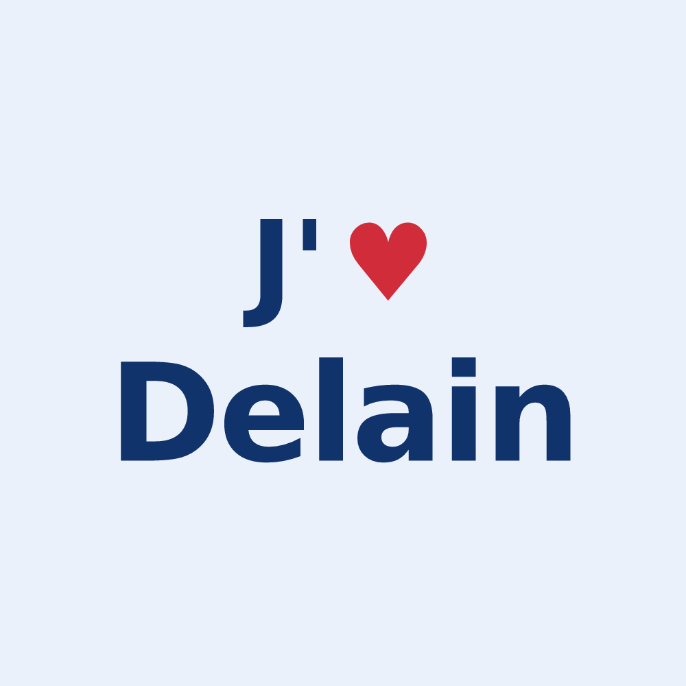 Sticker personnalisé Delain — design J'aime Delain
