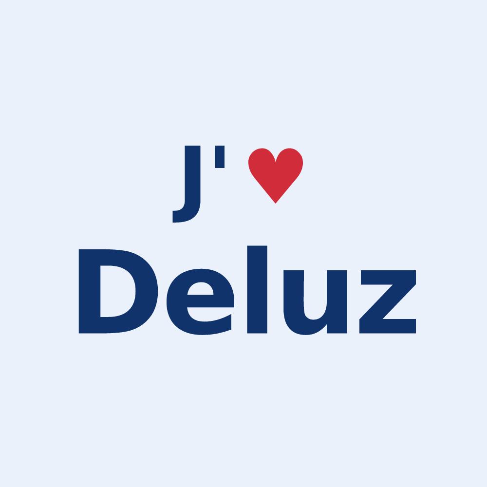 Sticker personnalisé Deluz — design J'aime Deluz