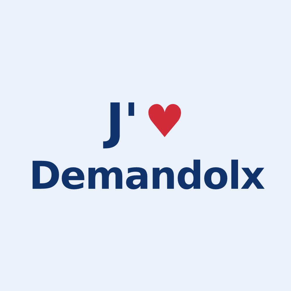 Sticker personnalisé Demandolx — design J'aime Demandolx