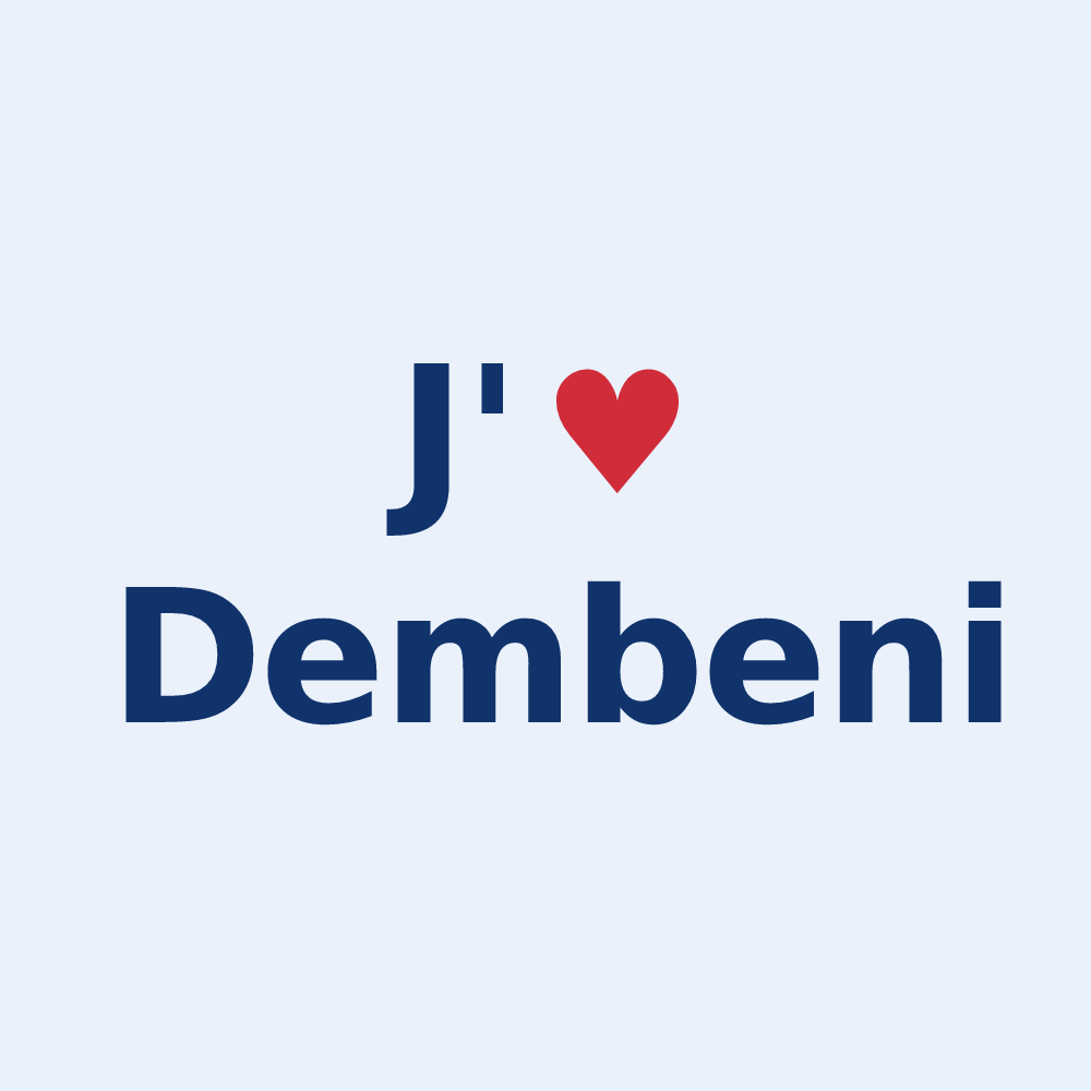 Sticker personnalisé Dembeni — design J'aime Dembeni