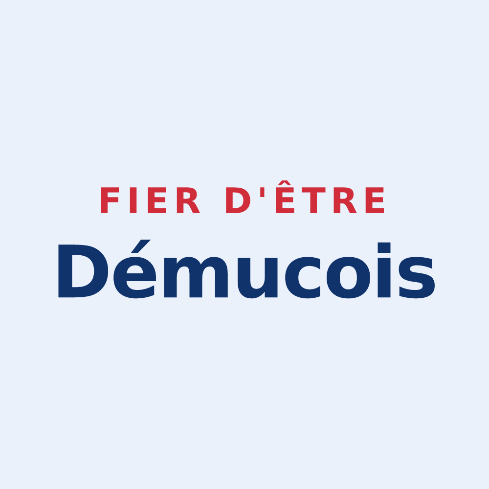 Sticker « Fier d'être Démucois » — design pour Dému