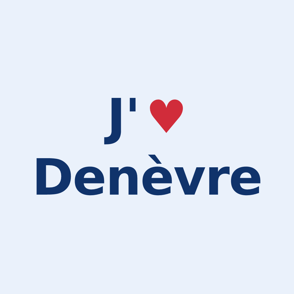 Sticker personnalisé Denèvre — design J'aime Denèvre
