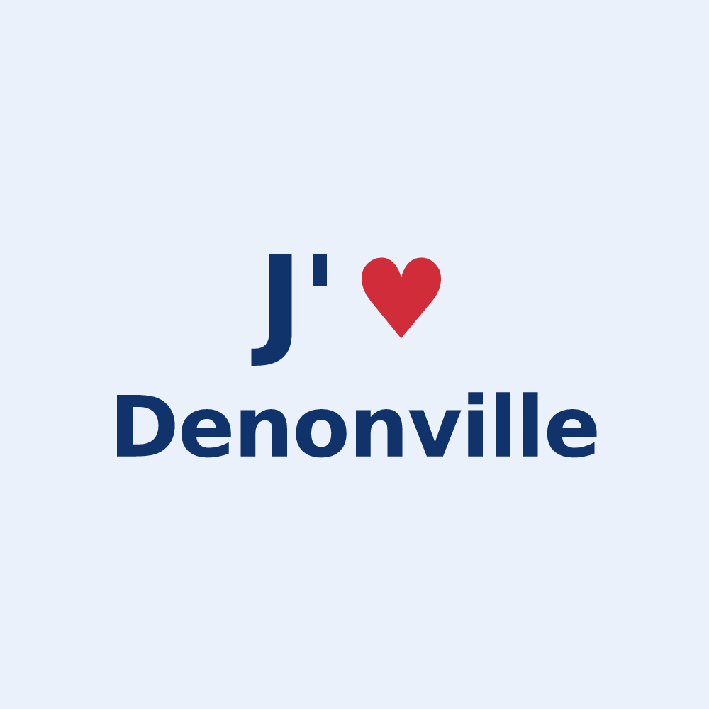Sticker personnalisé Denonville — design J'aime Denonville