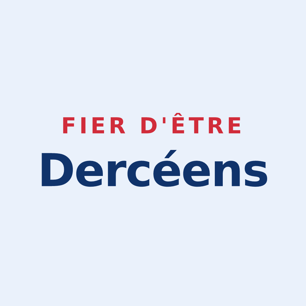Sticker « Fier d'être Dercéens » — design pour Dercé