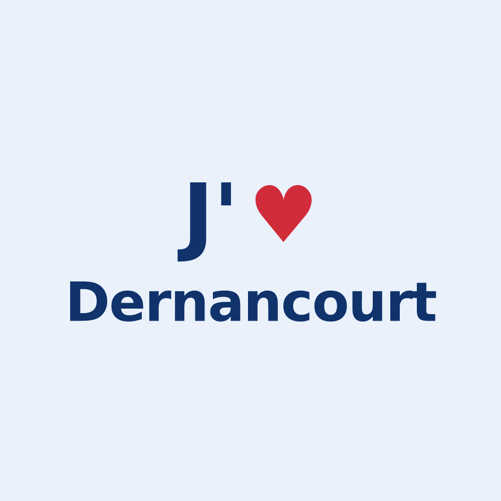 Sticker personnalisé Dernancourt — design J'aime Dernancourt