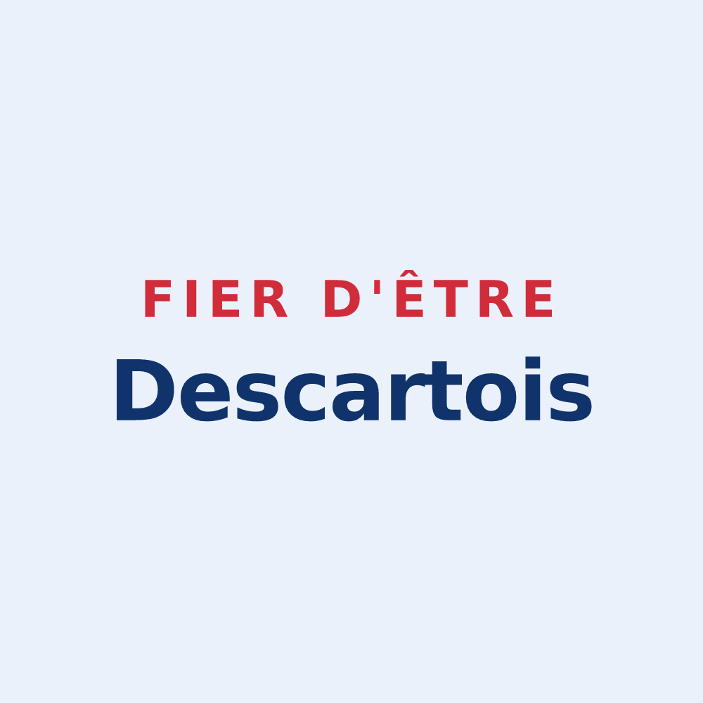 Sticker « Fier d'être Descartois » — design pour Descartes