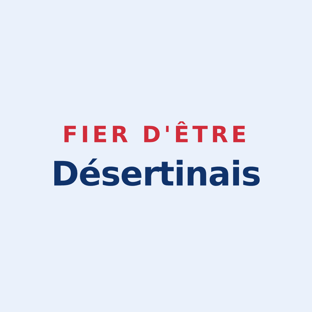 Sticker « Fier d'être Désertinais » — design pour Désertines