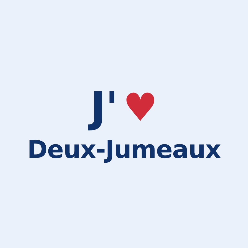 Sticker personnalisé Deux-Jumeaux — design J'aime Deux-Jumeaux