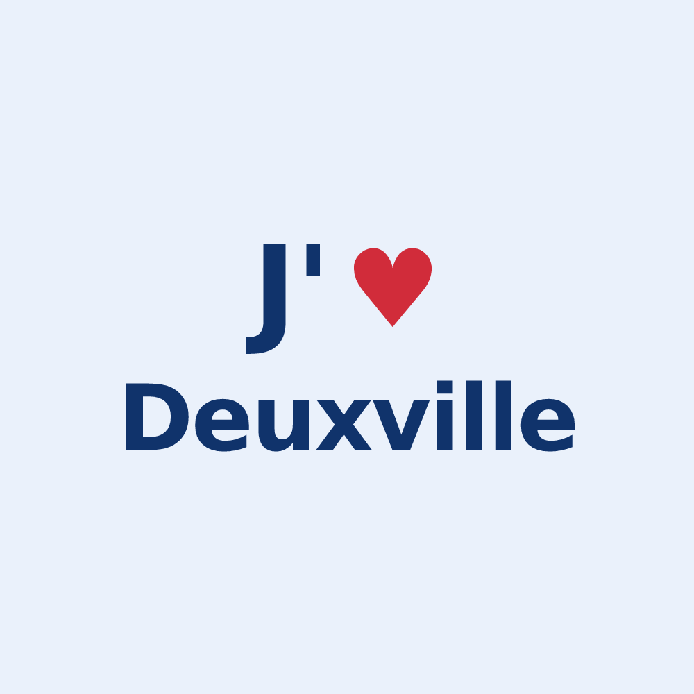 Sticker personnalisé Deuxville — design J'aime Deuxville