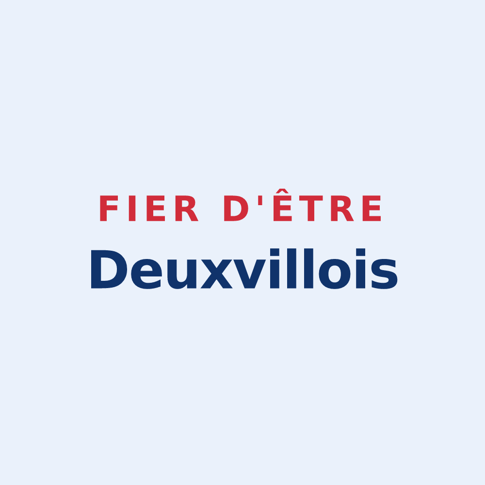 Sticker « Fier d'être Deuxvillois » — design pour Deuxville