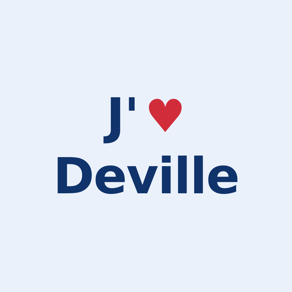 Sticker personnalisé Deville — design J'aime Deville