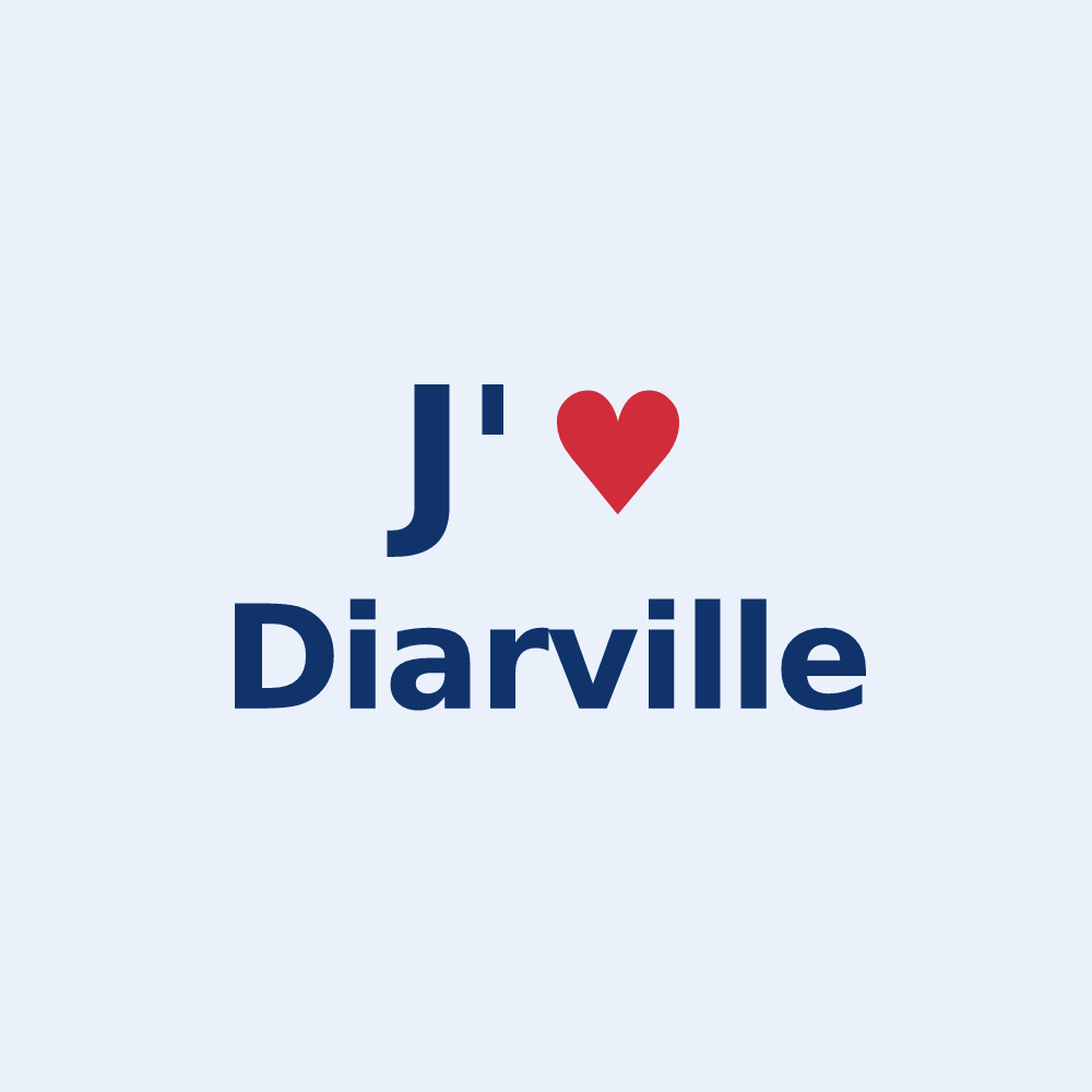 Sticker personnalisé Diarville — design J'aime Diarville