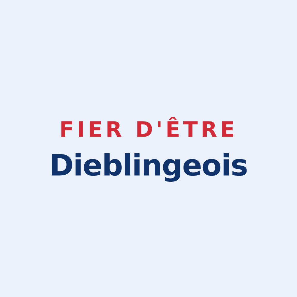 Sticker « Fier d'être Dieblingeois » — design pour Diebling