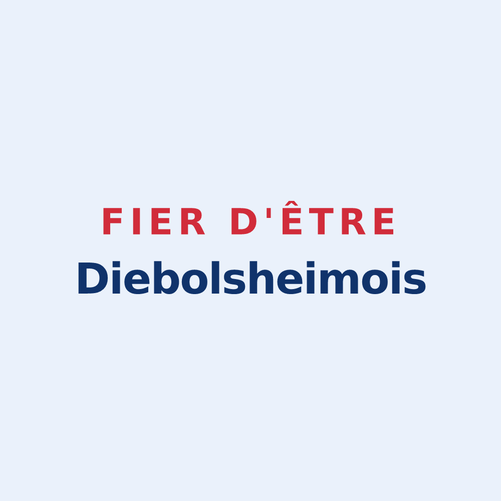 Sticker « Fier d'être Diebolsheimois » — design pour Diebolsheim
