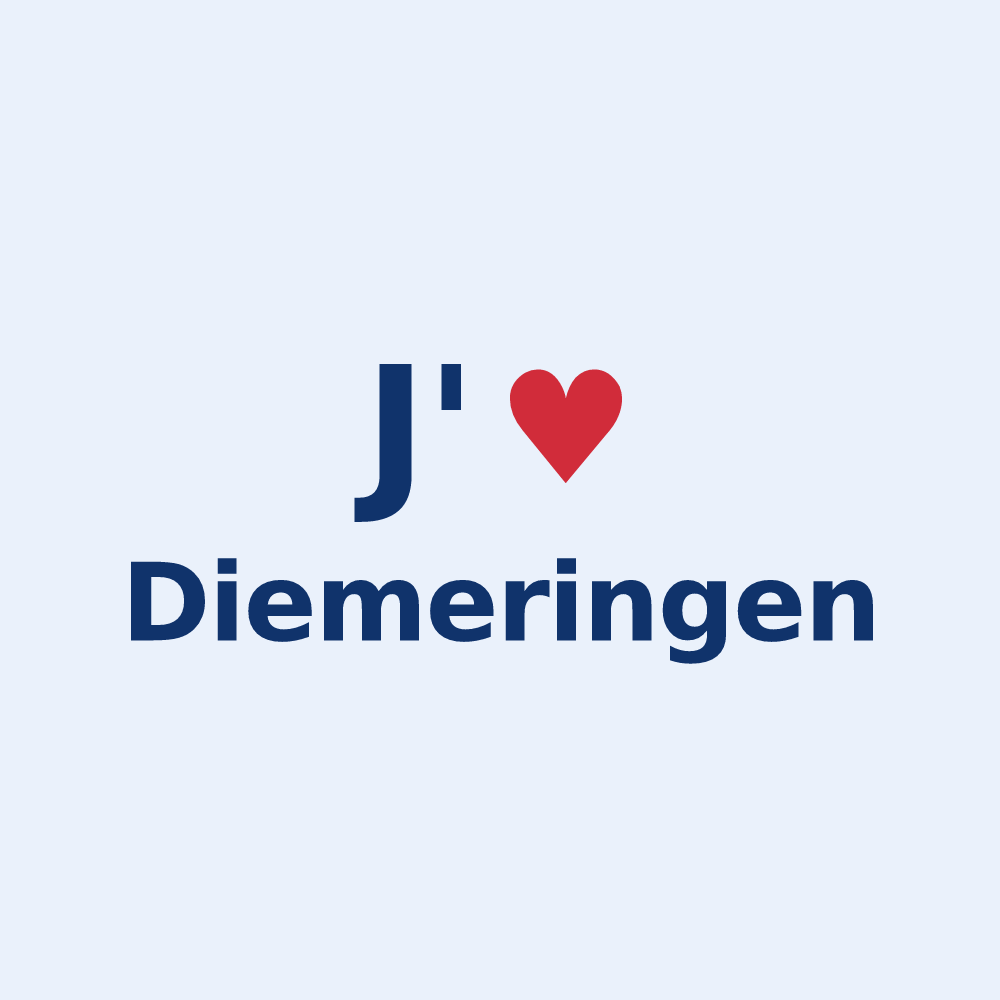 Sticker personnalisé Diemeringen — design J'aime Diemeringen