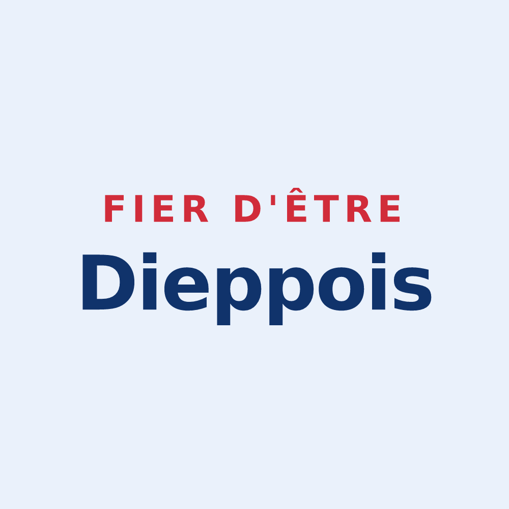 Sticker « Fier d'être Dieppois » — design pour Dieppe