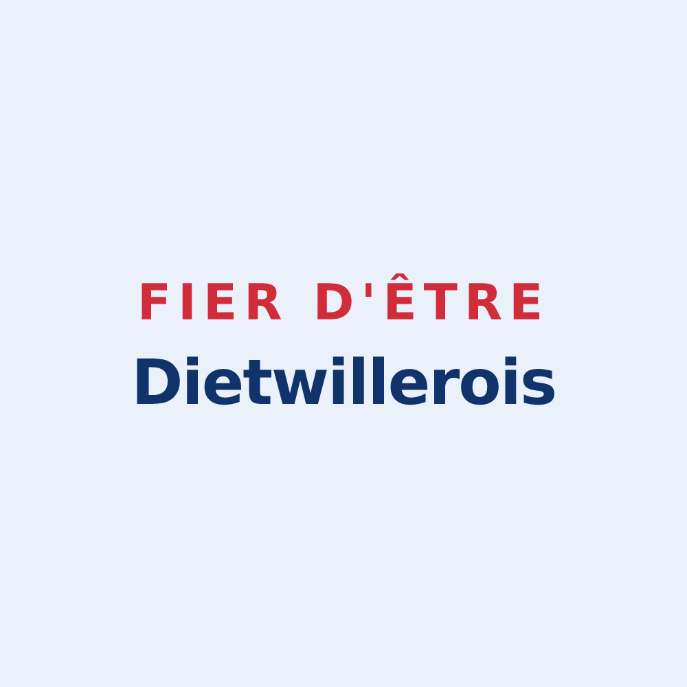 Sticker « Fier d'être Dietwillerois » — design pour Dietwiller