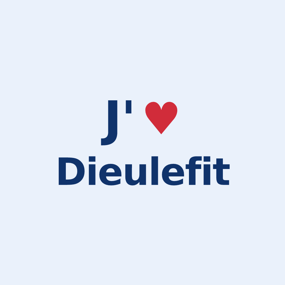 Sticker personnalisé Dieulefit — design J'aime Dieulefit