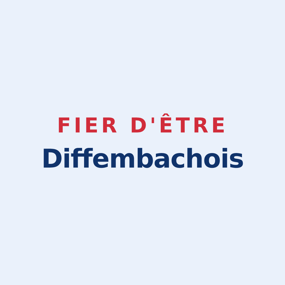 Sticker « Fier d'être Diffembachois » — design pour Diffembach-lès-Hellimer