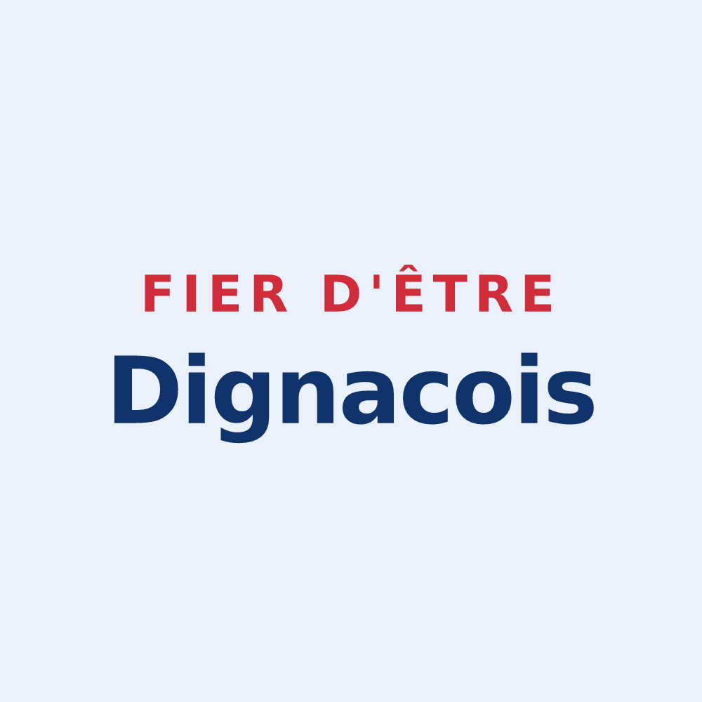 Sticker « Fier d'être Dignacois » — design pour Dignac