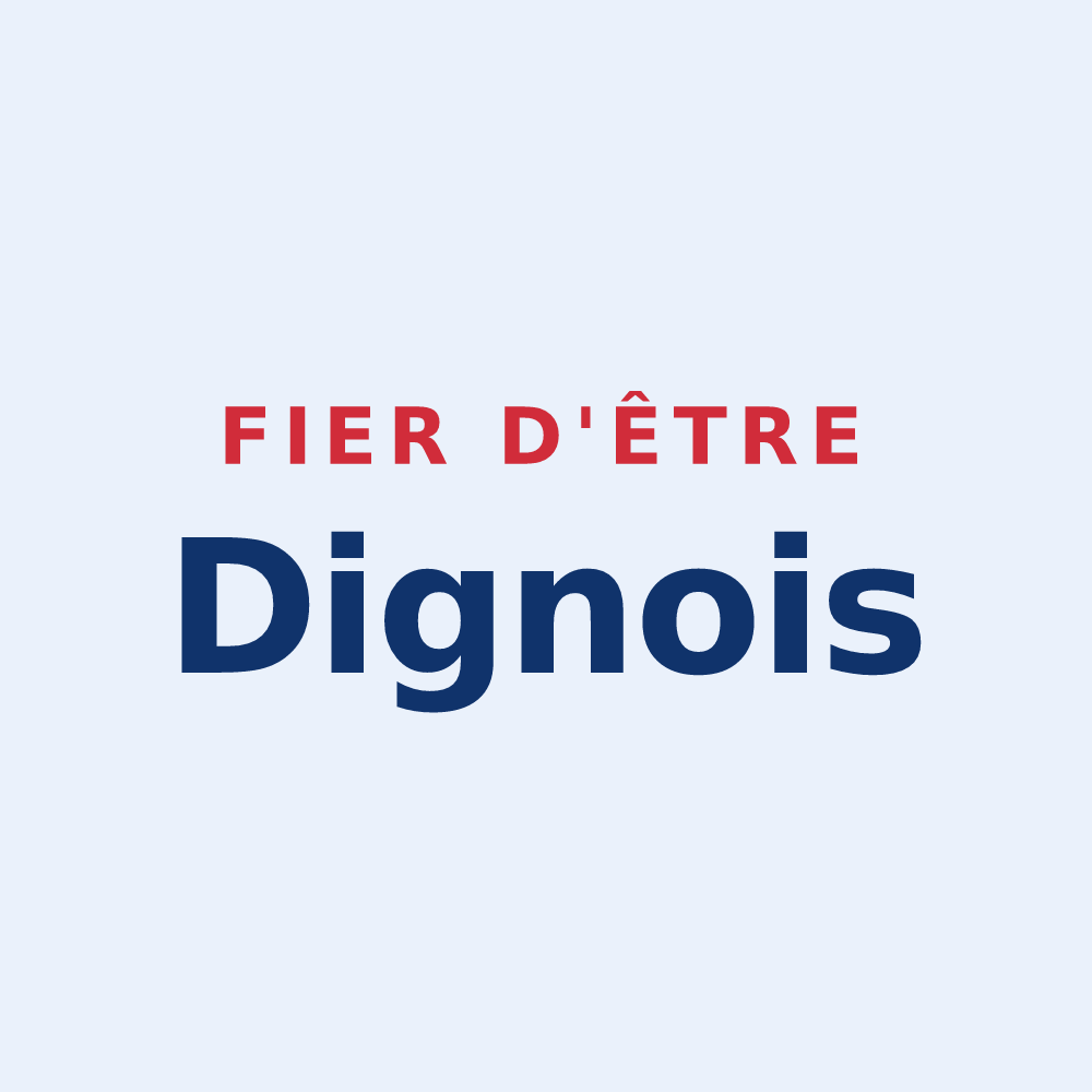 Sticker « Fier d'être Dignois » — design pour Digne-les-Bains