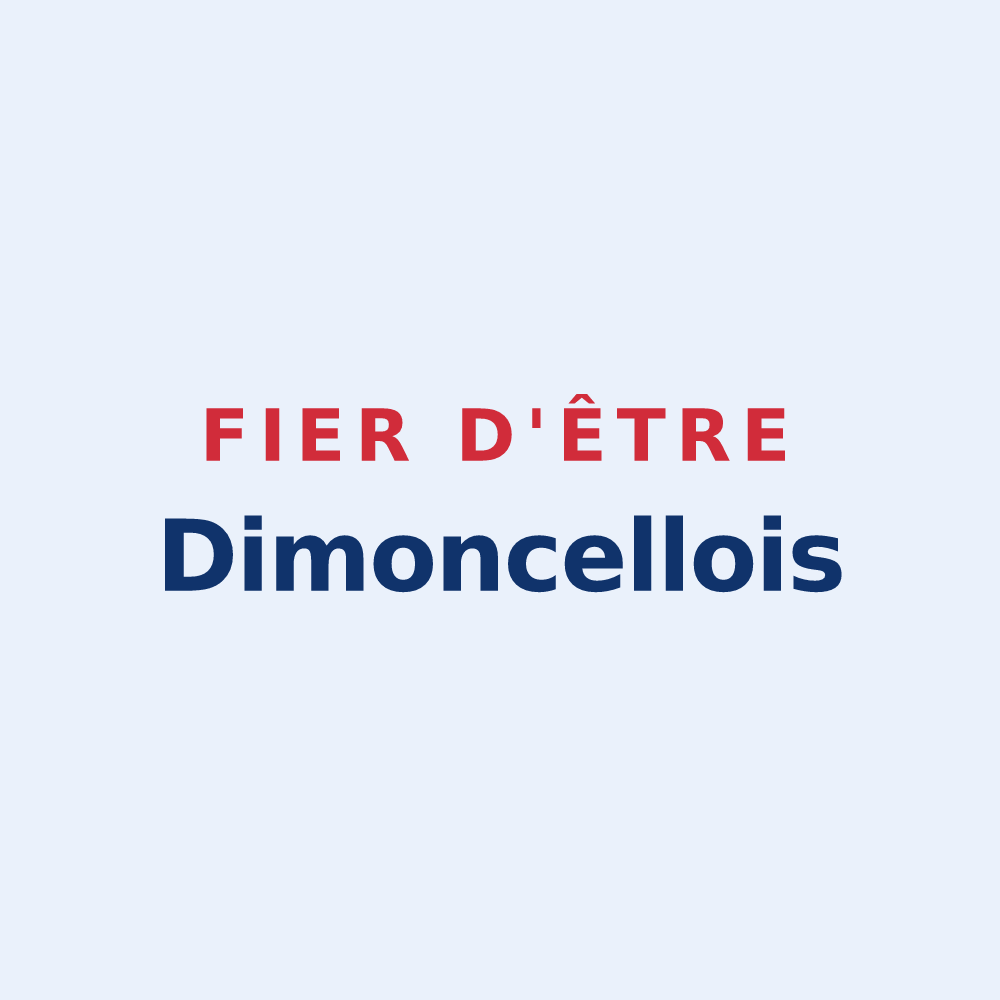 Sticker « Fier d'être Dimoncellois » — design pour Dimechaux