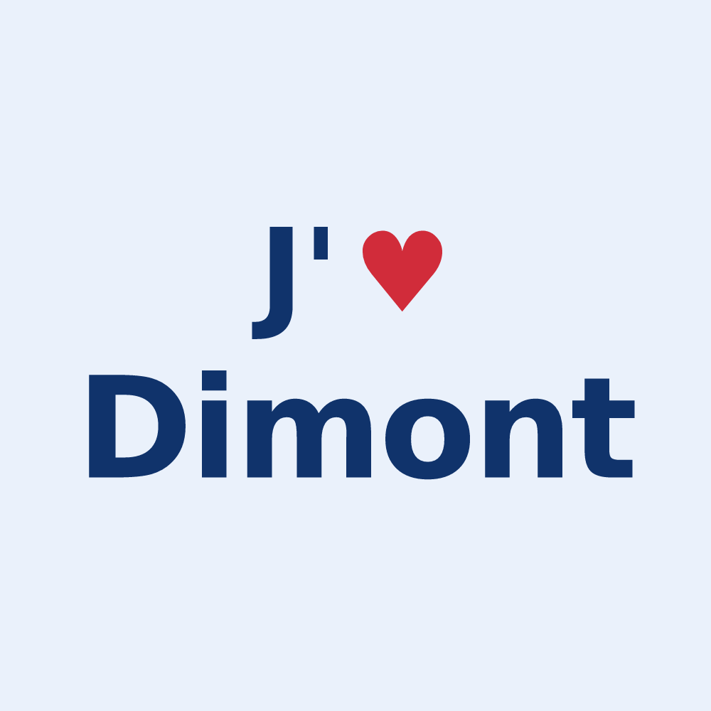 Sticker personnalisé Dimont — design J'aime Dimont